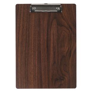 【可定制】文件夹板A4文具板夹多功能餐厅点菜单夹书写夹板文具写字板夹板垫板木板夹子学生试卷菜单夹