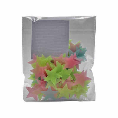 3d夜光星星雪花墙贴房间装饰荧光