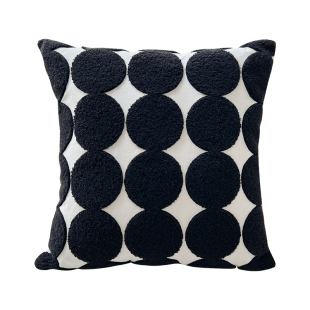 蔓越家 ins风艺术扭扭条沙发抱枕靠垫靠背样板间靠枕抱枕套不含芯