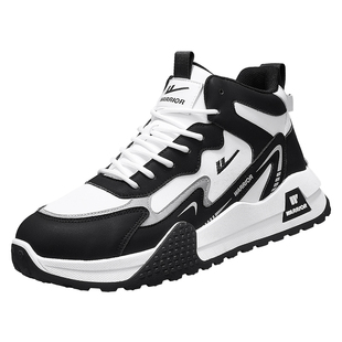 回力男鞋冬季潮牌运动高帮休闲篮球跑步防水皮面厚底阿甘老爹潮鞋