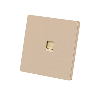 免接线直通86型暗装超六类网络电脑插座 宽带网线千兆双网口面板