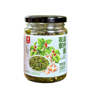 蒜香农家桑叶酱下饭酱瓶装208g夹馍拌面条蘸饺子调味酱料