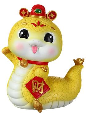 国潮蛇年吉祥物摆件桌面装饰