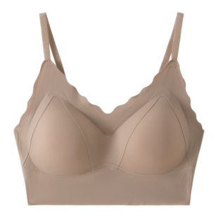 美背吊带内衣女无钢圈无痕背心运动文胸罩加厚小胸聚拢性感抹胸夏