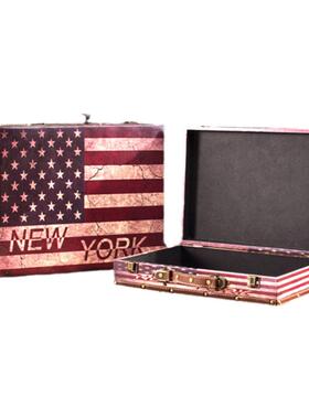 手提箱道具做旧仿古风橱窗装饰品