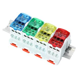 一进多出导轨式分线盒UKK80A 125A 160A 250A 400A500A零线端子排