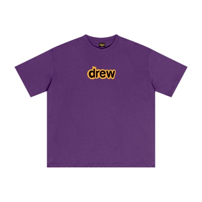 drew短袖T恤字母纯棉t恤上衣男女