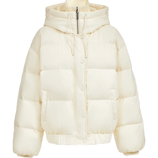 泡芙Vero Moda羽绒服2025冬季新款90白鸭绒短款连帽羽绒325423004