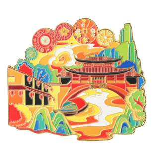 杭州宋城冰箱贴千古情景点纪念品城市金属文创旅游伴手礼纪念品