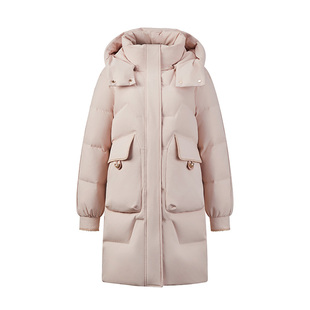 马克华菲中长款羽绒服女2026冬季新款冬装外套大口袋防风保暖加厚