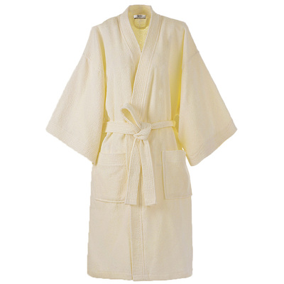 英夫仕纯棉浴袍大码浴巾七分袖