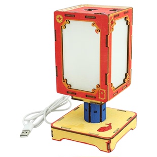 科技小制作diy魔法小夜灯语音声控台灯模型物理科小学实验材料包