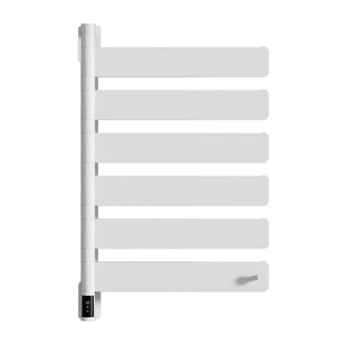 德希顿7019智能毛巾架免打孔极窄加热烘干旋转置物架浴巾架收纳台