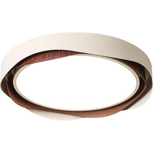 箭牌原木风吸顶灯新款胡桃木纹灯具简约现代护眼茶室书房间卧室灯