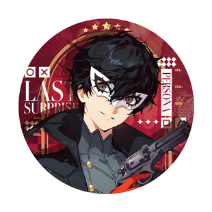 女神异闻录Persona5同人周边雨宫莲高卷杏新岛真芳泽霞镭射徽章