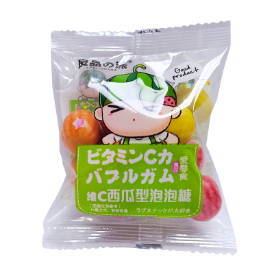 良品の派石头软糖8090后怀旧酸奶味糖果西瓜泡泡糖彩色石头糖500g