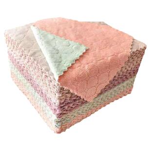 抹布吸水厨房家务清洁去油毛巾洗碗布家用洗碗巾不易沾油刷碗布