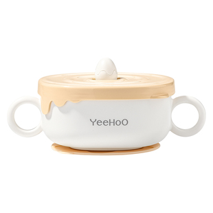 英氏宝宝辅食碗婴儿专用注水保温碗米粉恒温吃饭碗儿童不锈钢工具