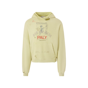 Paly Hollywood永恒轮回字母水洗做旧破坏连帽衫卫衣边伯贤同款
