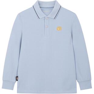 暇步士童装男童polo衫春秋新品大童休闲T恤儿童运动翻领长袖