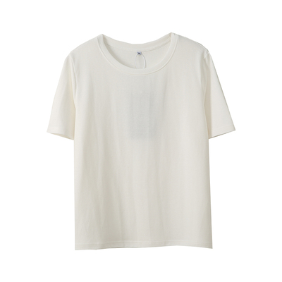 大码女装胖mm正肩百搭短袖t恤