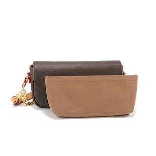 适用lV ivy woc内胆包中包新款老花麻将包收纳腋下包内衬袋包撑轻