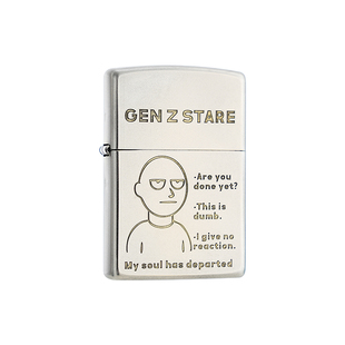 zippo打火机 Z之凝视 正品防风zipoo煤油生日送男友新年礼物