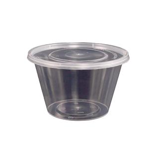 七色魔方工厂店打包盒一次性餐盒圆形带盖饭碗外卖塑料餐具食品级