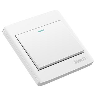 国际电工86型暗装开关插座面板家用墙壁一开单开单控单联开关五孔