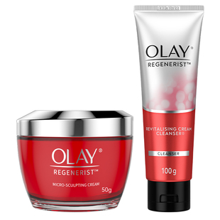 Olay玉兰油大红瓶面霜礼盒套装洗面奶女紧致抗皱衰老美白保湿滋润