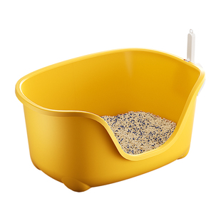 猫砂盆超大号防外溅大号猫厕所防臭猫沙猫屎盆半封闭集装箱周转箱