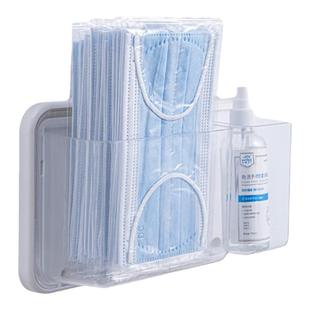 磁吸壁挂式口罩收纳盒免打孔防盗门入户门后磁铁口罩盒收纳置物架