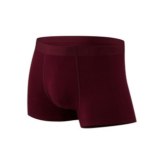 本命年男酒红色暗红60支莫代尔内裤内衣秋冬龙纹青少年短裤