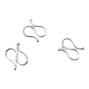 925镀银S扣连接扣环S勾diy配件手链项链接头扣子链条链子复古扣头