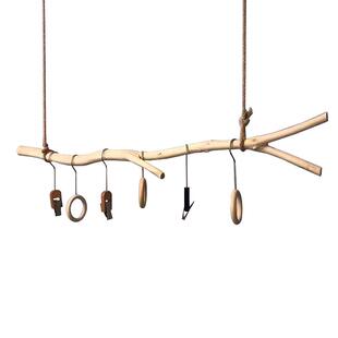 网红服装店挂衣杆森系童装女装店专用货架店铺厨窗树枝装饰展示架