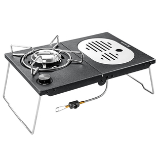 户外便携式新款露营煮茶燃气炉折叠一体卡式炉头IGT桌单元板炉具