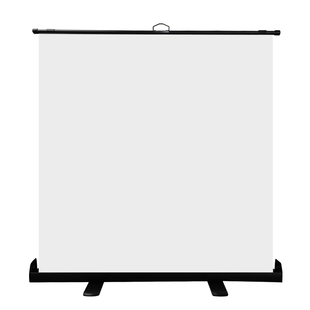 地拉幕布100寸地升幕布80寸投影仪幕布110寸投影布家用免打孔可移动户外地面手动升降支架屏幕地拉式投影幕布