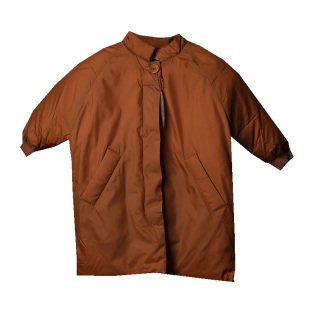 韩国进口冬季男女童柔软舒适透气中长款鸭绒羽绒服保暖棉服外套