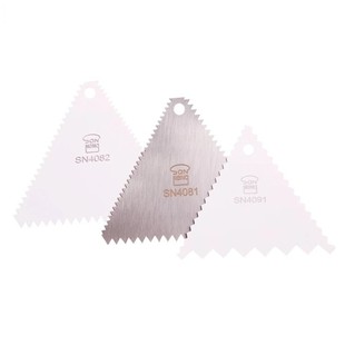 三能刮板 SN4091三角齿刮塑料刮刀  SN4081蛋糕切面 不锈钢SN4082