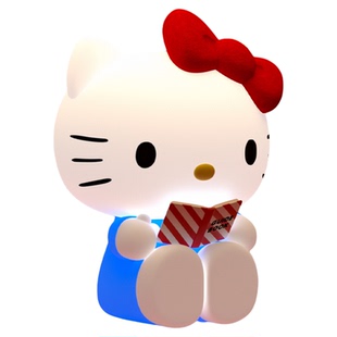 三丽鸥联名kt猫小夜灯儿童睡眠氛围灯拍拍感应婴儿喂奶柔光护眼灯