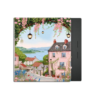 适用于iReader掌阅Ocean5Pro电子书阅读器SmartX3粉色花朵pro磁吸款壳7寸墨水屏Neo2Pro电纸书保护套文艺风景