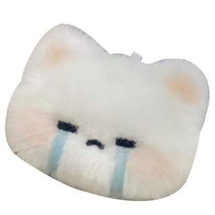 搞笑吵架兔会叫的毛绒挂件钥匙扣包挂件装饰生气兔哭包兔卡通玩偶