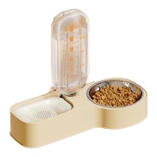 挂式喂食器双碗一体狗狗自动饮水器猫咪悬挂式宠物喝水器粮食挂笼