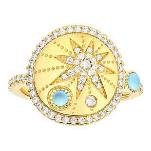 apm monaco 点缀流星奢华经典精致设计合金戒指男女同款情侣款