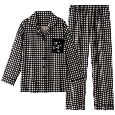 睡衣女士春秋款纯棉长袖家居服