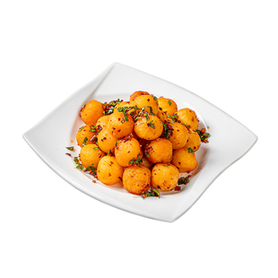 整箱金黄小土豆油炸小吃迷你小土豆球马铃薯酒店宴席半成品食材