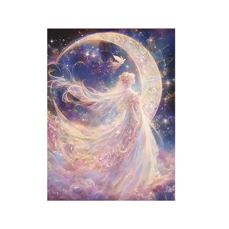 星月女孩2026新款钻石画DIY手工满钻可爱客厅卧室高级装饰礼物