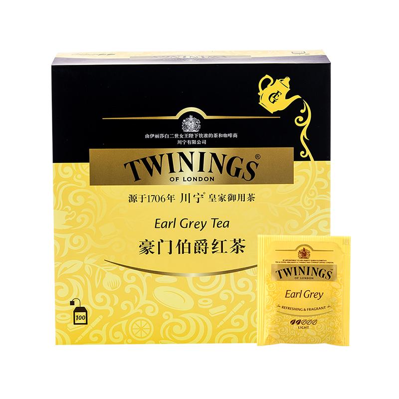 Twinings 川宁 豪门伯爵红茶/英式早餐红茶 2g*100片