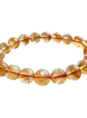 真品橘黄胶花异象时尚风单圈手串