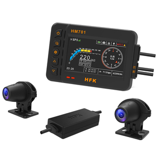 HFK HM603摩托车专用行车记录仪机车高清防水前后双镜头602 201